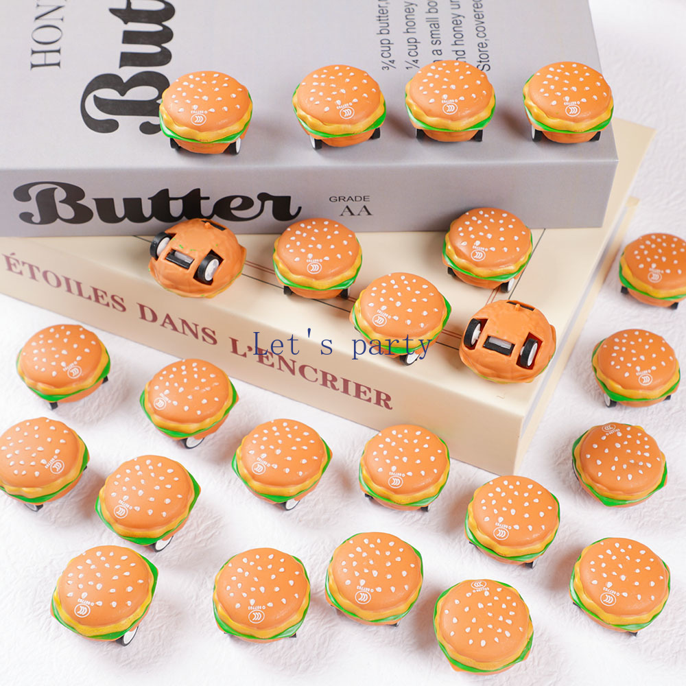 Baby Food Game - 15Pcs Mini Cute 3D Burger Pull