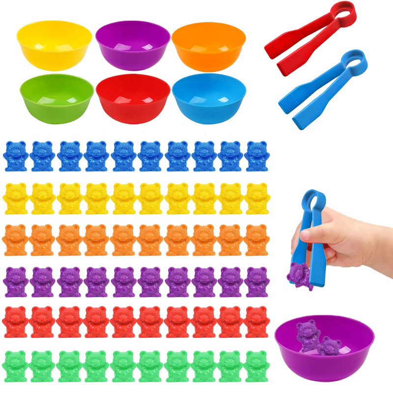 Baby Food Game - Counting Bears Matching Games Color Sorting