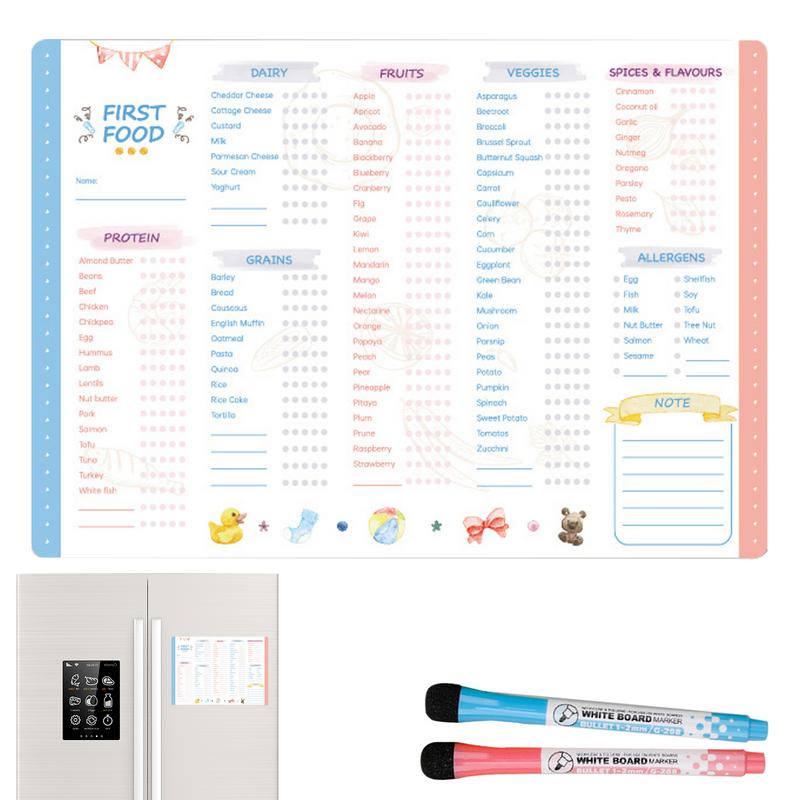 Reusable First Foods Tracker C - đánh giá và giá Baby Food Tracker