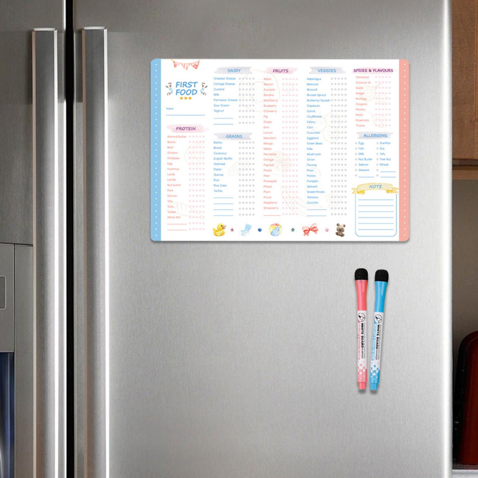 First Foods Chart Magnetic Bab - đánh giá và giá Baby Food Tracker